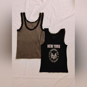 Brandy Melville lace tank tops